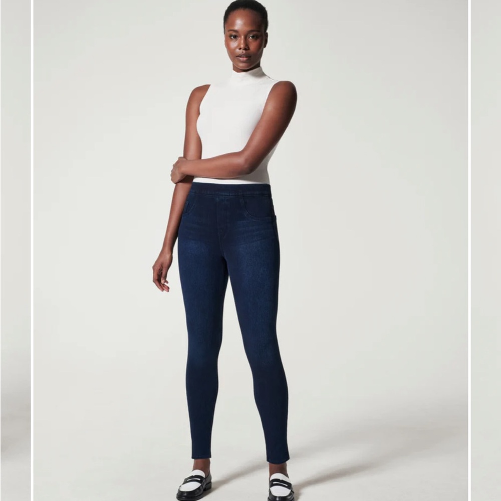 SPANX Women's Skinny Jeans - Dark Blue